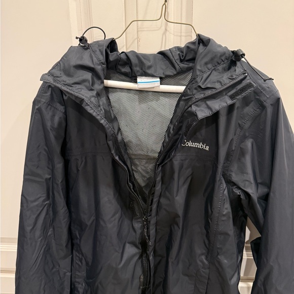 Columbia Black Windbreaker Jacket WaterProof - Picture 3 of 7